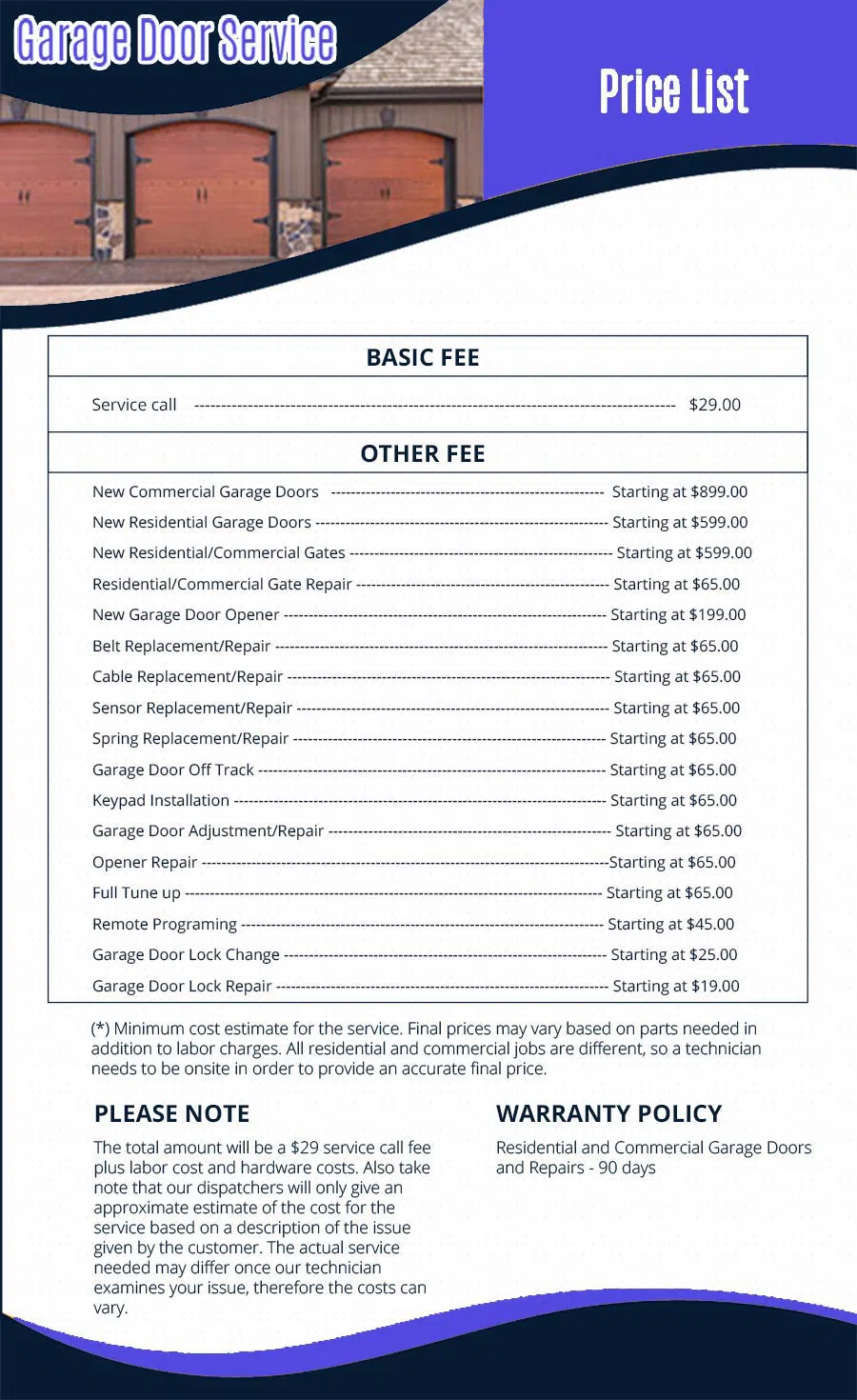 Neighborhood Garage Door Service Arlington, VA 703-832-8167